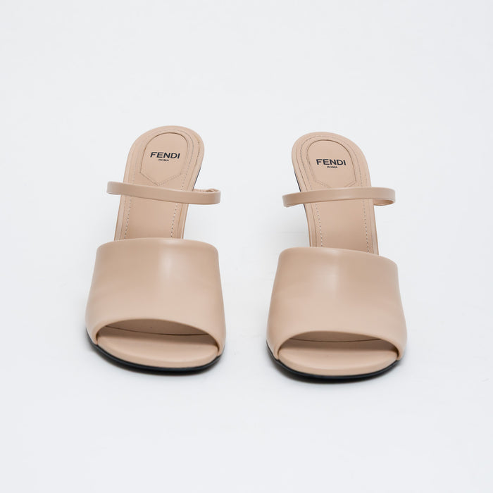 Fendi Beige Leather Fendi First Sandals Size 40