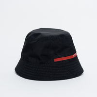 Prada Black Logo Bucket Hat Size M