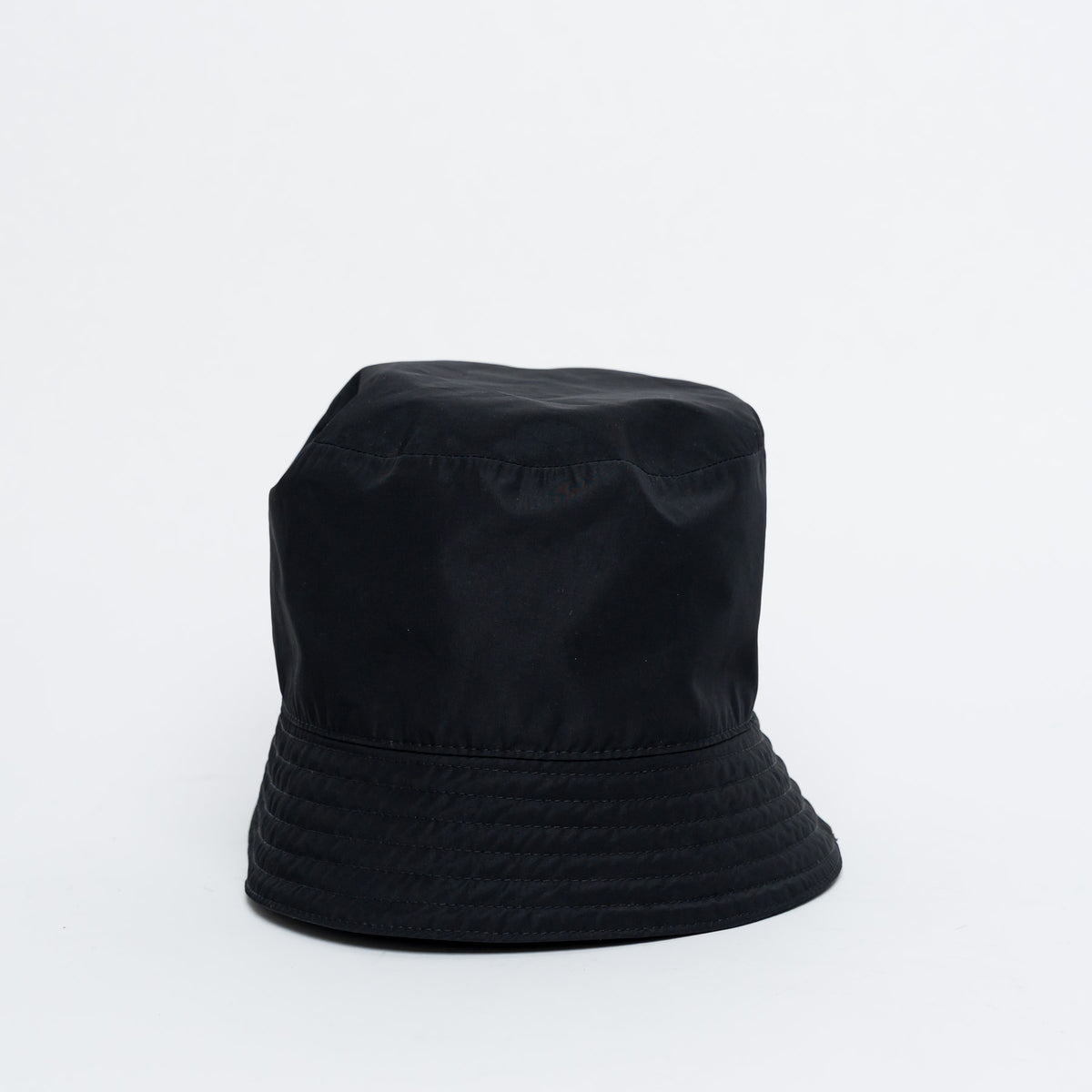Prada Black Logo Bucket Hat Size M
