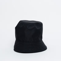 Prada Black Logo Bucket Hat Size M