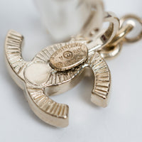 Pre-Loved Chanel™ Gold Tone Faux Pearl Inset & Pearl Drop Clip On Earrings