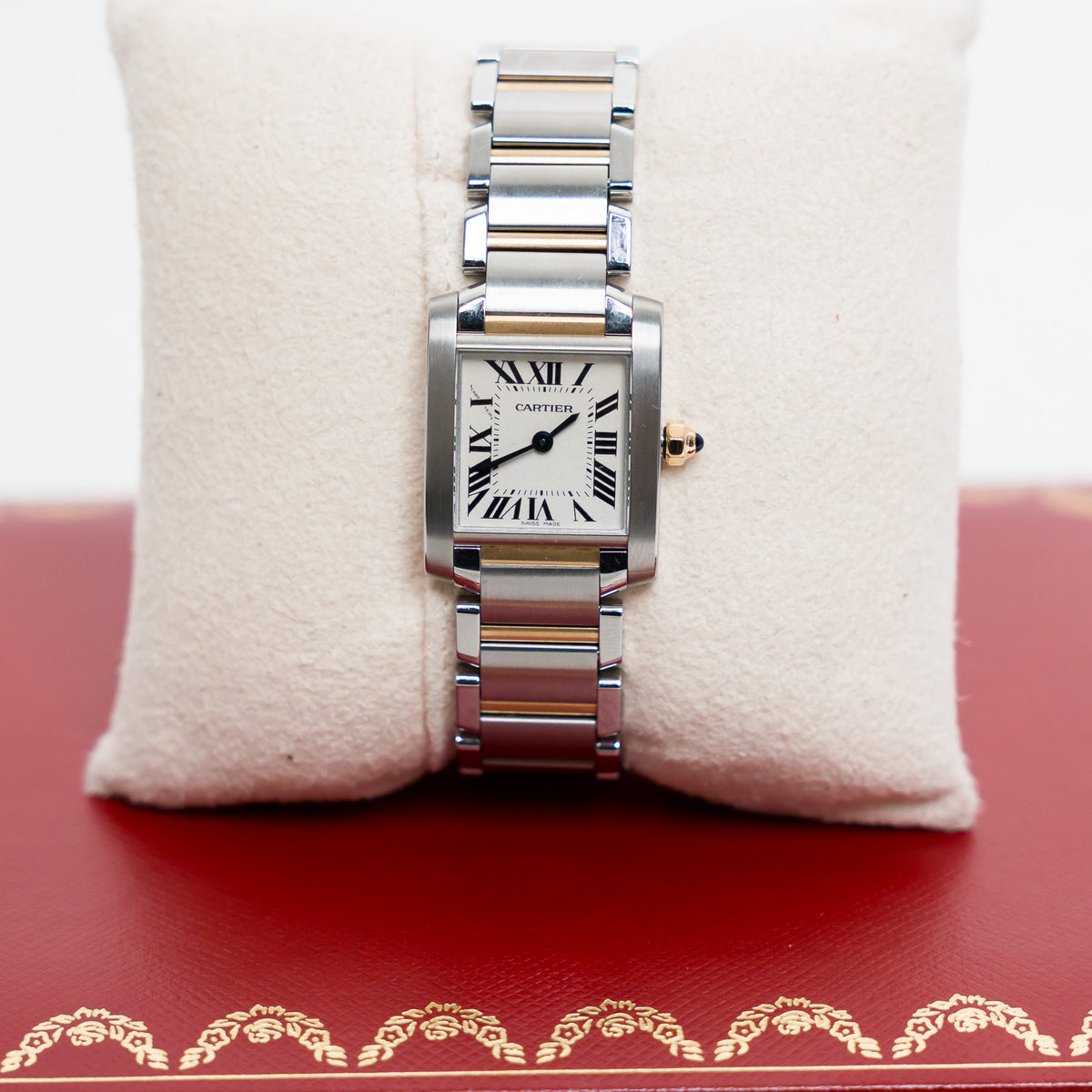 Cartier Two-Tone 18k Gold and Stainless Steel Tank Francaise Watch 20mm