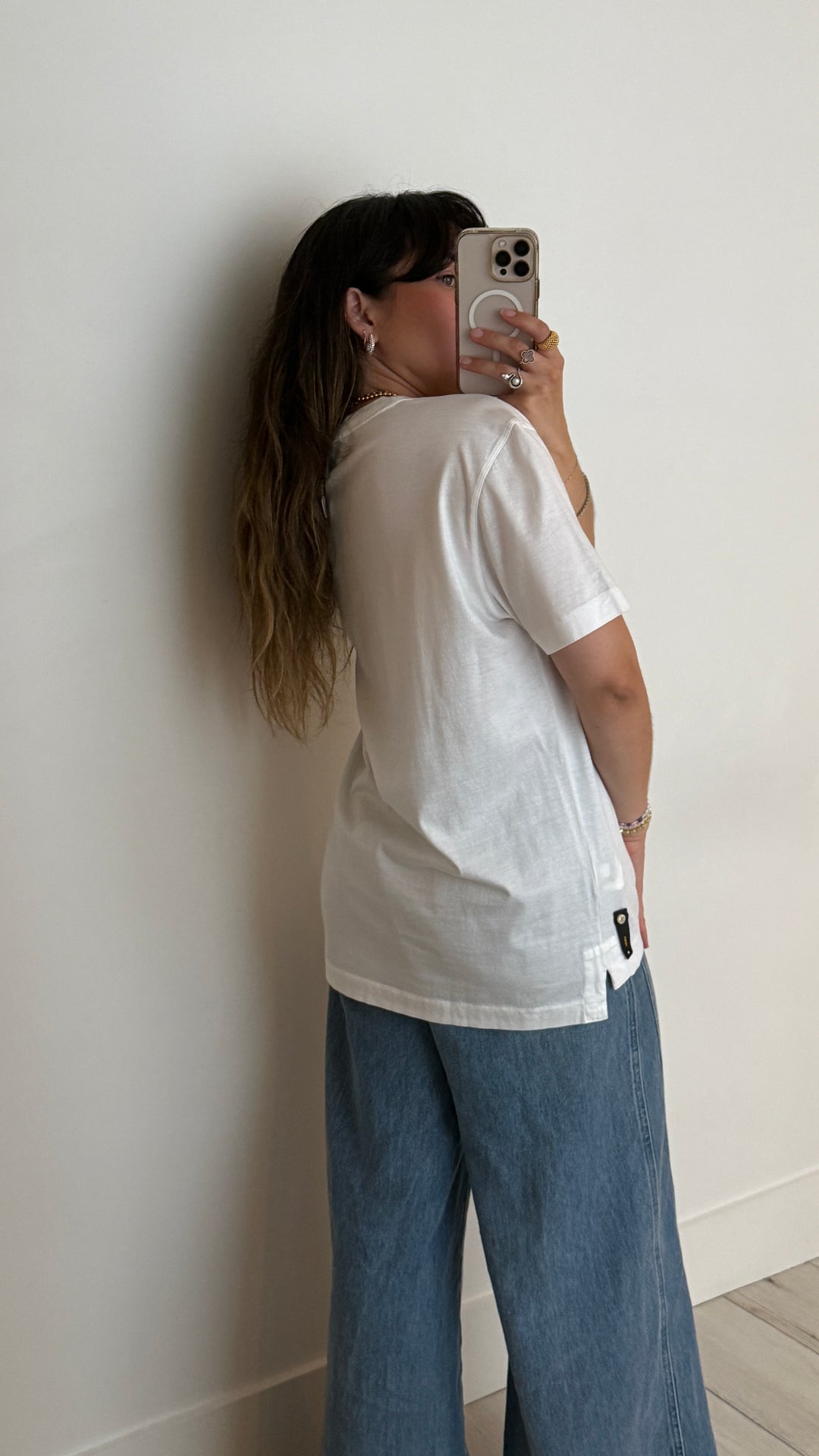 Fendi White T-Shirt with Multicolour Illustrative Graphic Size 52