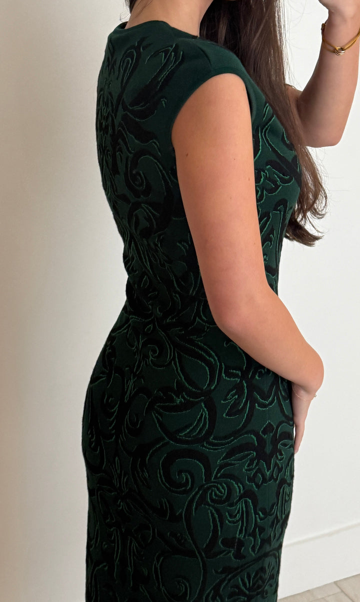 Alexander McQueen Green Knit Sleeveless Dress Size M