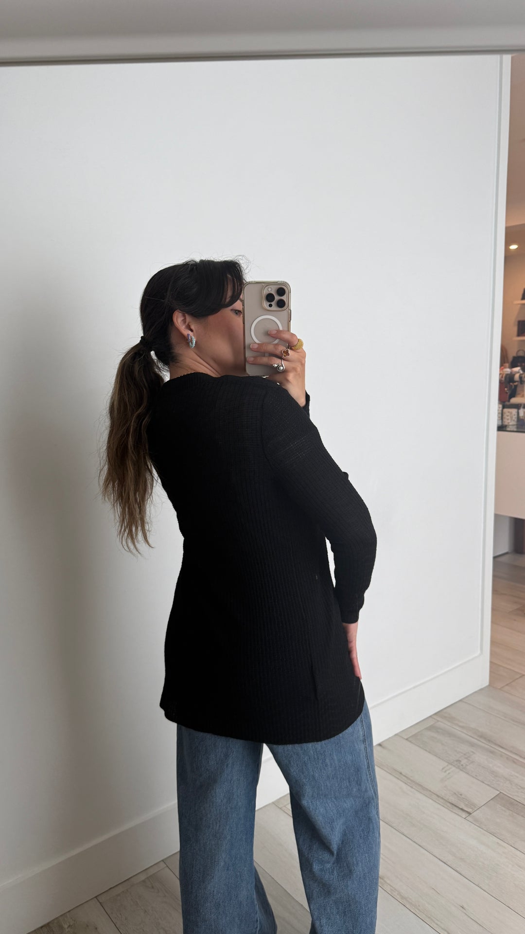 Missoni Black Knit Cardigan Size 38
