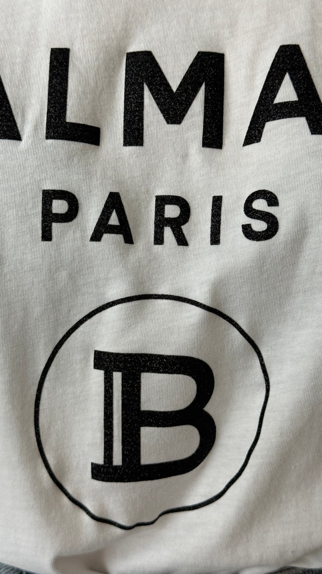 Balmain White Cotton Logo T-Shirt Size XS