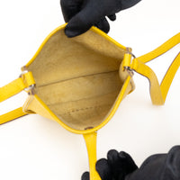 Hermes Jaune Ambre Clemence Mini Evelyn 16 Bag
