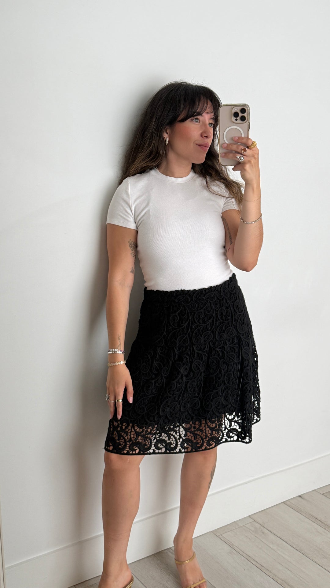 Dolce & Gabbana Black Wool Skirt Size 42