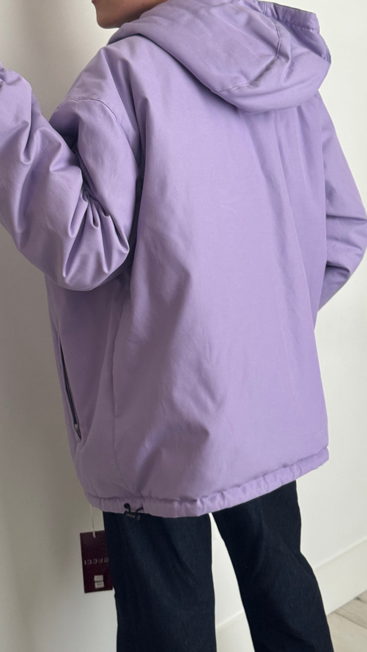 Gucci Lavender & Grey GG Reversible Jacket Size 52