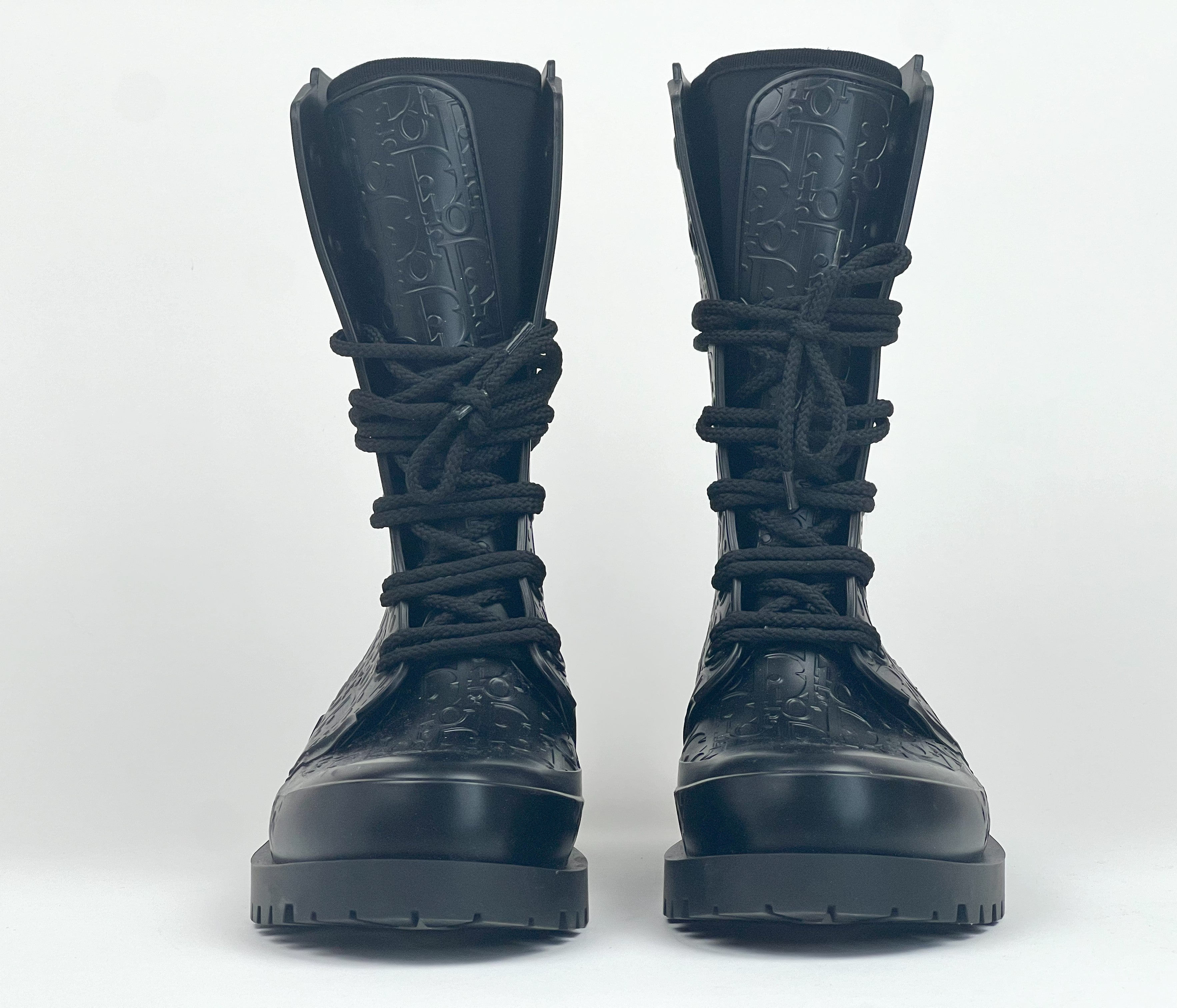 Dior rubber hotsell combat boots