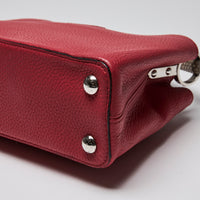 Louis Vuitton Red Taurillon Leather & Python Capuccine BB Handbag