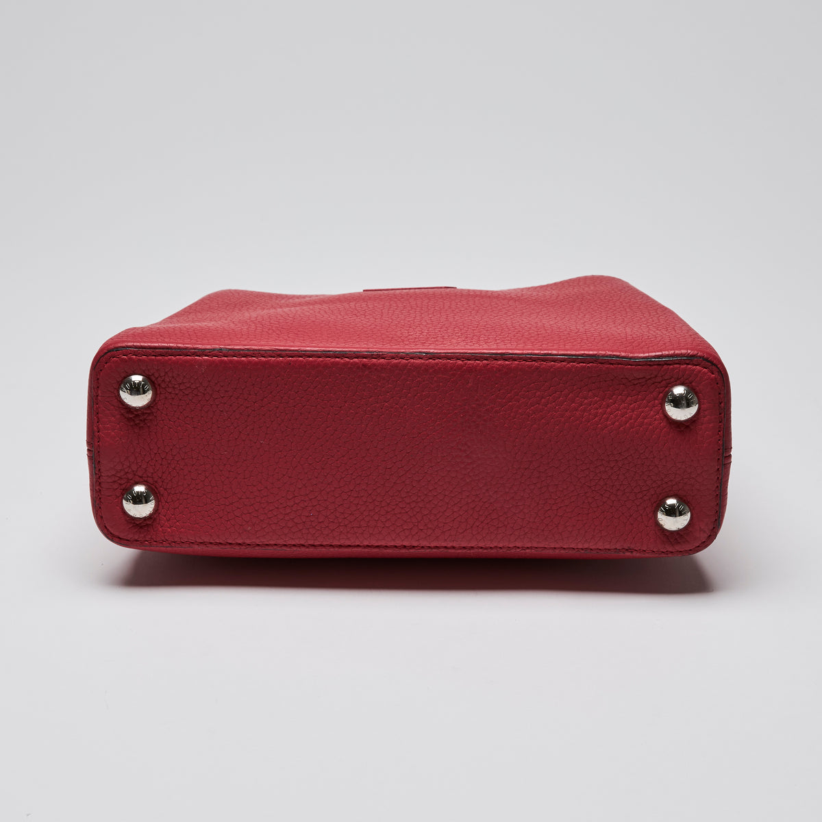 Louis Vuitton Red Taurillon Leather & Python Capuccine BB Handbag