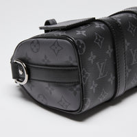 Louis Vuitton Black Monogram Eclipse Keepall Bandouliere 25
