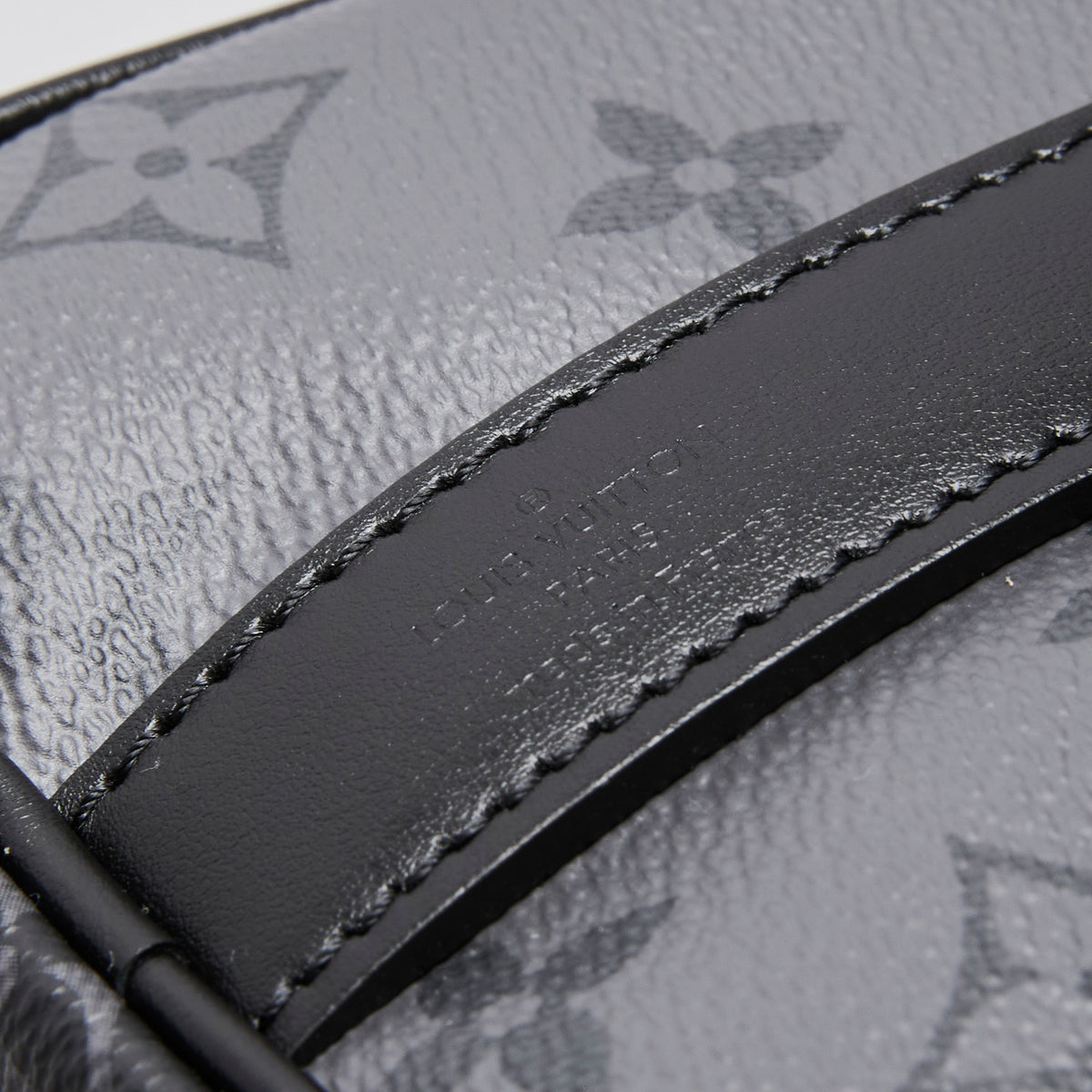 Louis Vuitton Black Monogram Eclipse Keepall Bandouliere 25