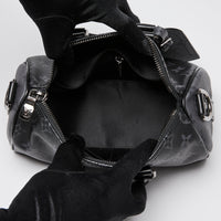 Louis Vuitton Black Monogram Eclipse Keepall Bandouliere 25