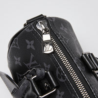 Louis Vuitton Black Monogram Eclipse Keepall Bandouliere 25