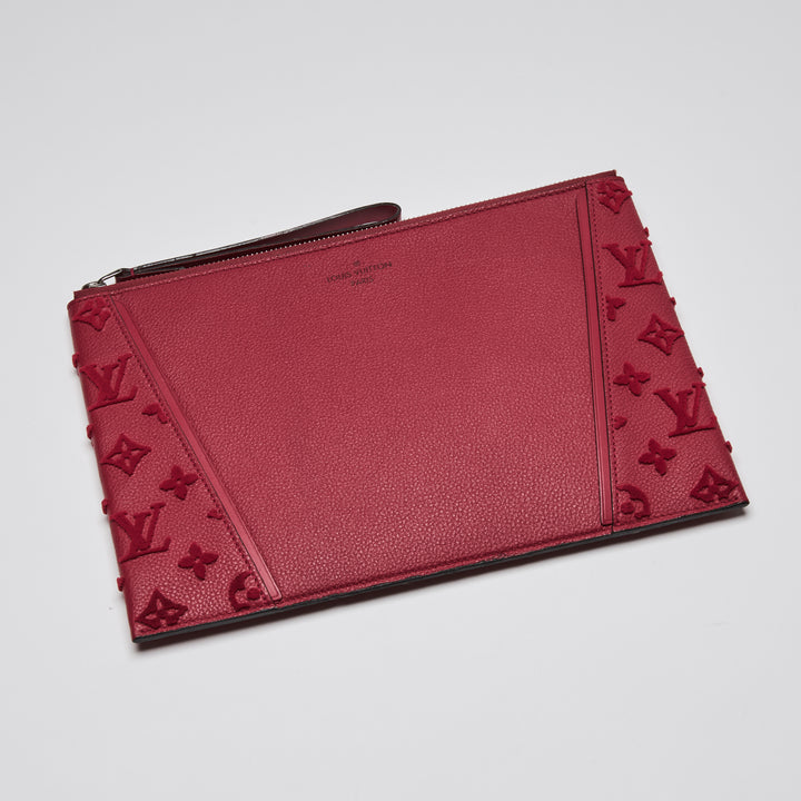 Louis Vuitton Paprika Monogram Veau Cachemire Leather W Pochette