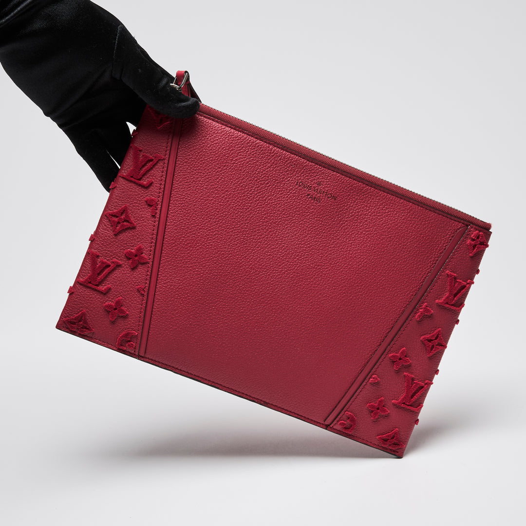 Louis Vuitton Paprika Monogram Veau Cachemire Leather W Pochette