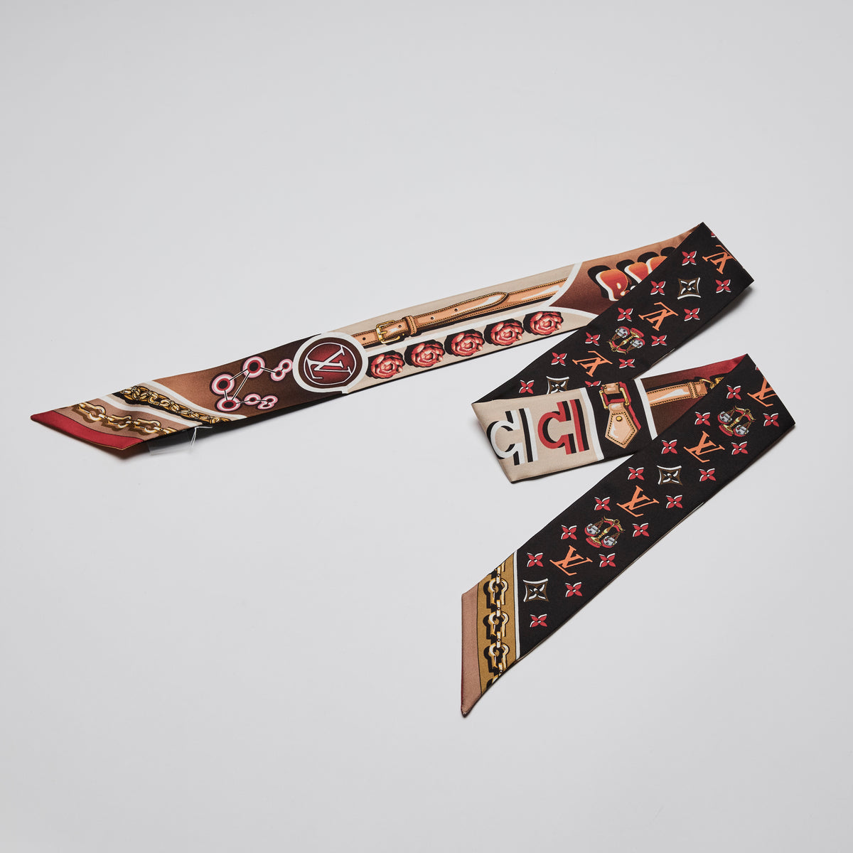 Louis Vuitton Black/ Silk Astro Libra Bandeau