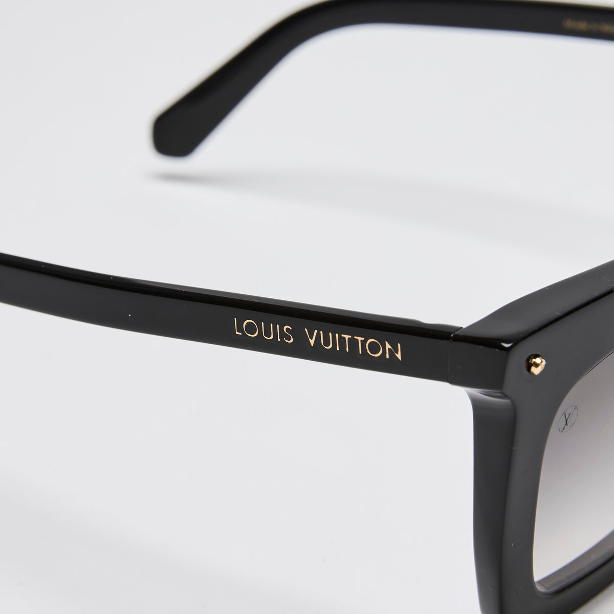 Louis Vuitton Black La Grande Bellezza Rectangle Frame Sunglasses