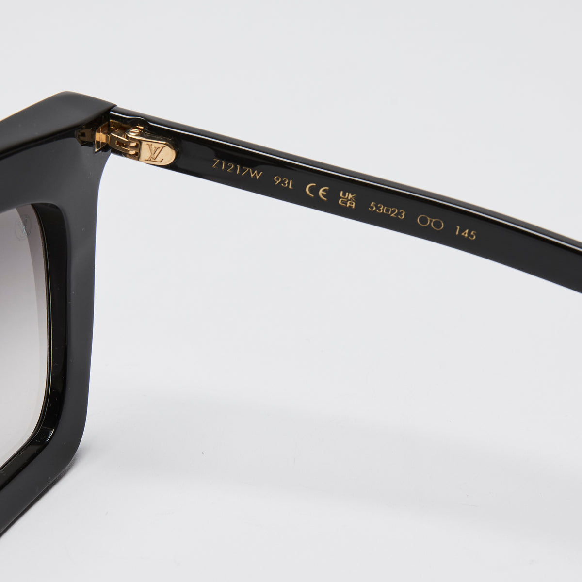 Louis Vuitton Black La Grande Bellezza Rectangle Frame Sunglasses