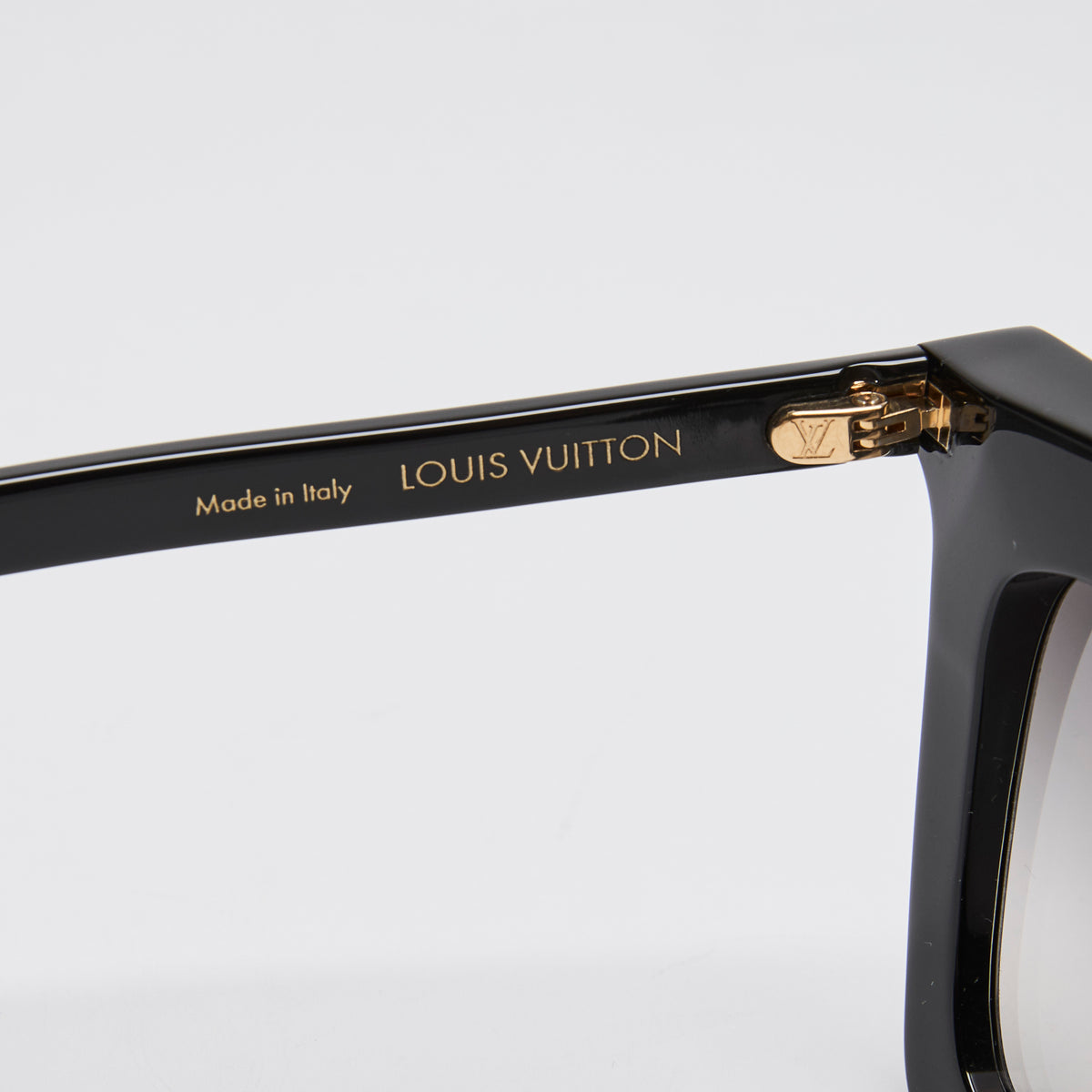 Louis Vuitton Black La Grande Bellezza Rectangle Frame Sunglasses