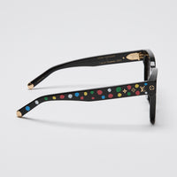 Louis Vuitton x Yayoi Kusama Black Multicolour My Monogram Square Painted Dots Sunglasses