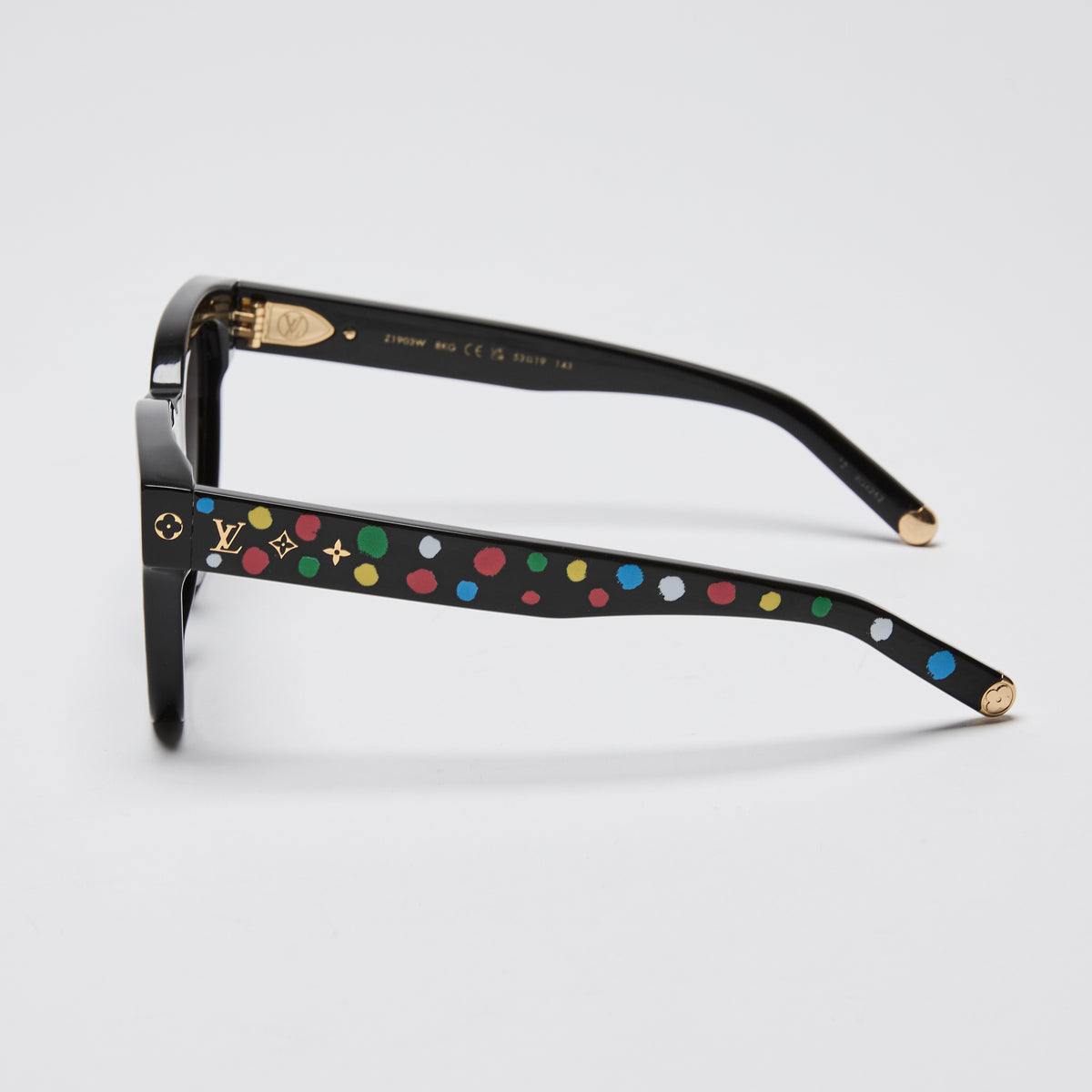 Louis Vuitton x Yayoi Kusama Black Multicolour My Monogram Square Painted Dots Sunglasses