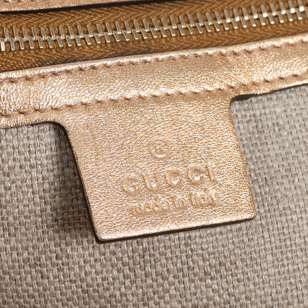 Gucci Metallic Gold Python Leather Hobo Bag