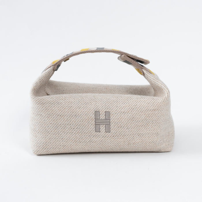 Hermes Light Beige Wool Bride-A-Brac PM Size