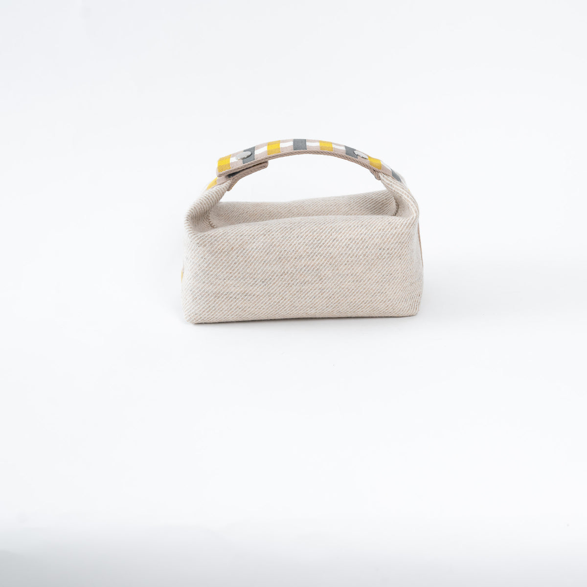 Hermes Light Beige Wool Bride-A-Brac PM Size