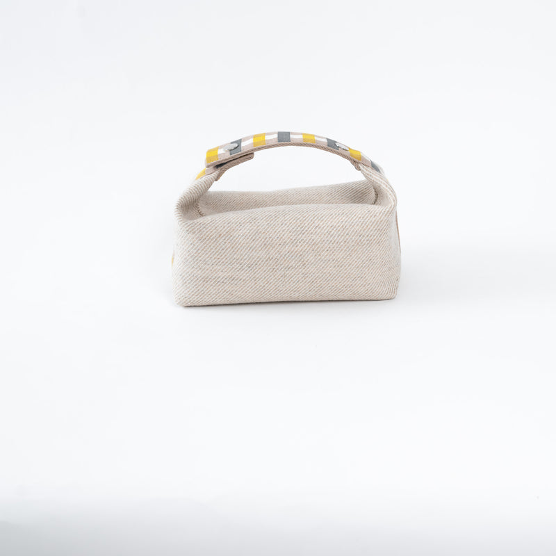 Hermes Light Beige Wool Bride-A-Brac PM Size