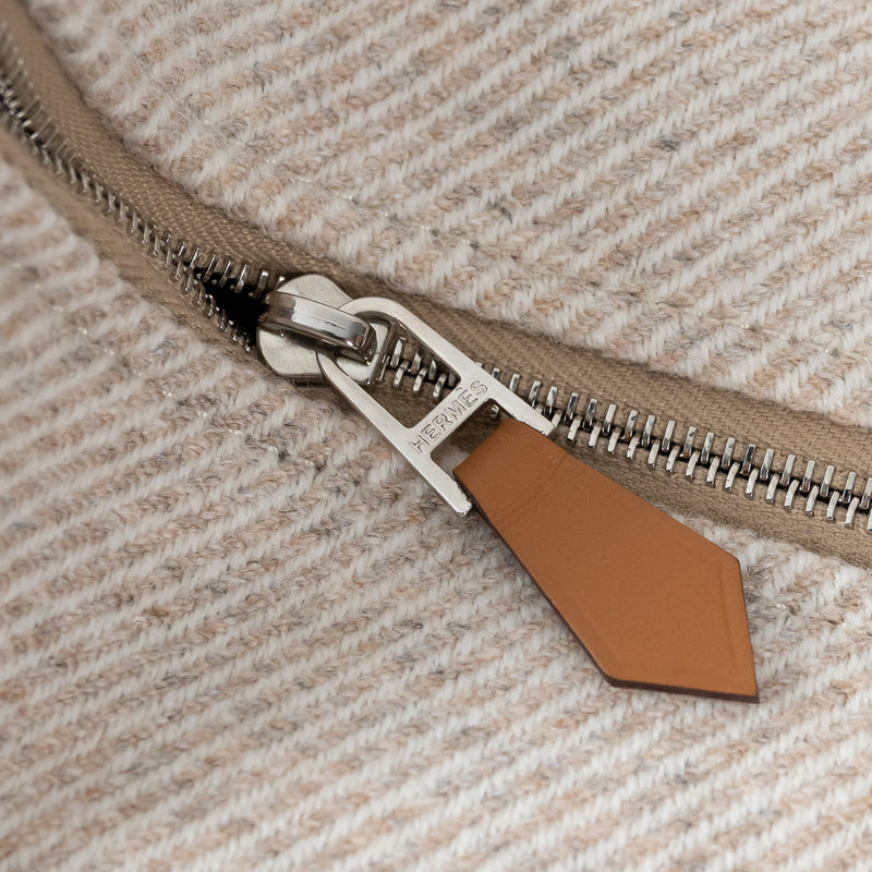 Hermes Light Beige Wool Bride-A-Brac PM Size