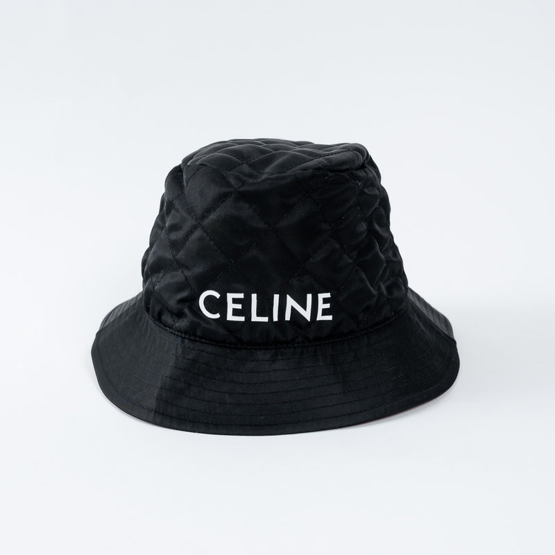 Celine Black Bucket Hat Size S