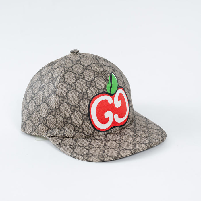 Gucci Monogram Cap with Apple Graphic Size XS