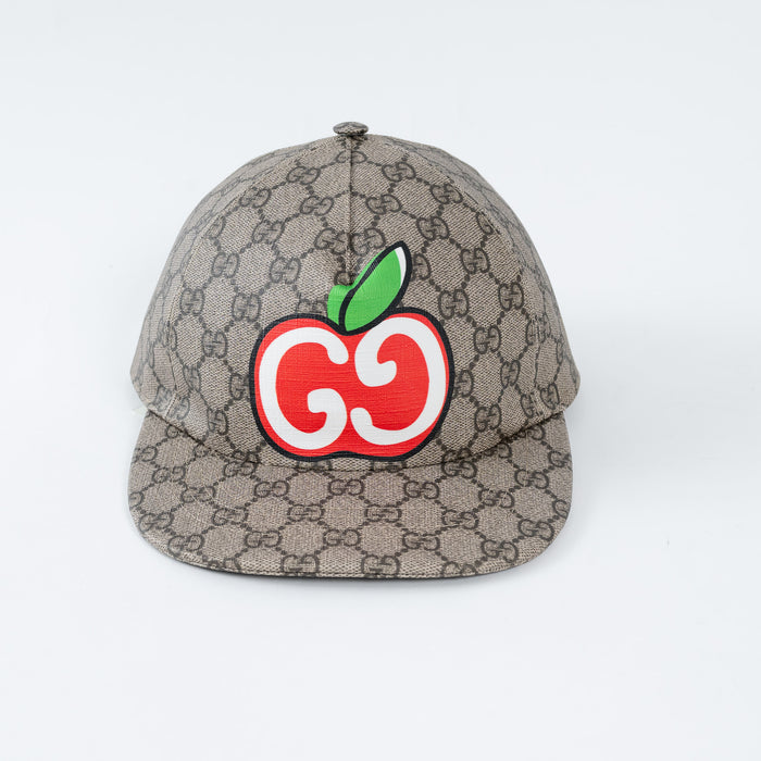 Gucci Monogram Cap with Apple Graphic Size XS