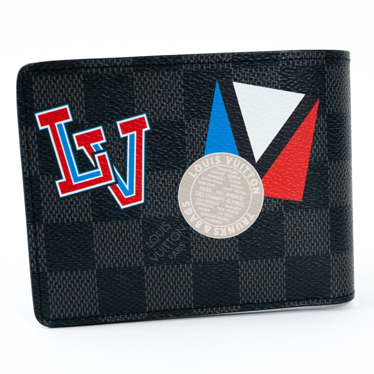 Louis Vuitton Damier Graphite Canvas World Tour Multiple Bifold Wallet