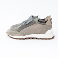 Brunello Cucinelli Grey Knit Sneakers Size 37