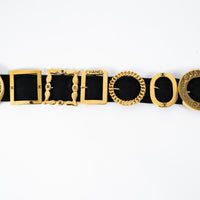 Pre-Loved Chanel™ Gold Tone Multi Buckle Belt Size 80/32