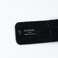 Pre-Loved Chanel™ Gold Tone Multi Buckle Belt Size 80/32