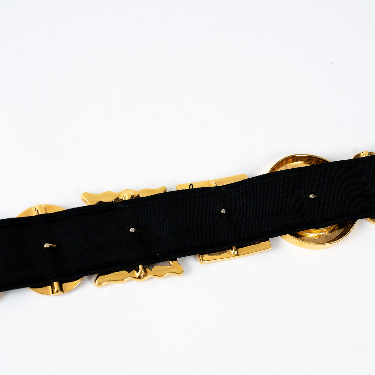 Pre-Loved Chanel™ Gold Tone Multi Buckle Belt Size 80/32