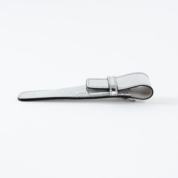 Gucci Metallic GG Monogram Patent Leather Pen Stylus Holder