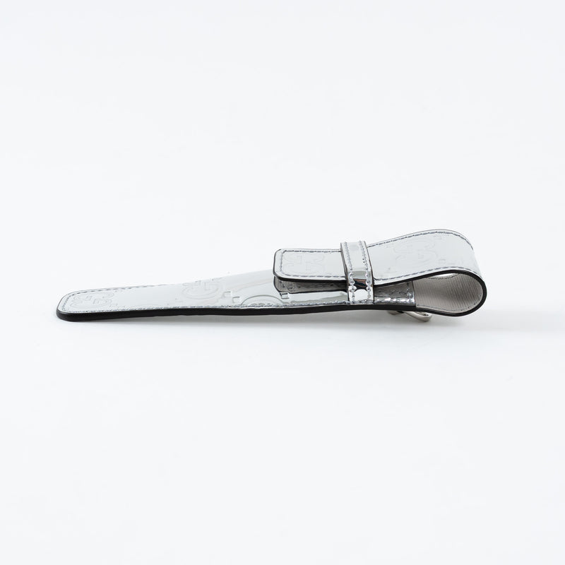 Gucci Metallic GG Monogram Patent Leather Pen Stylus Holder