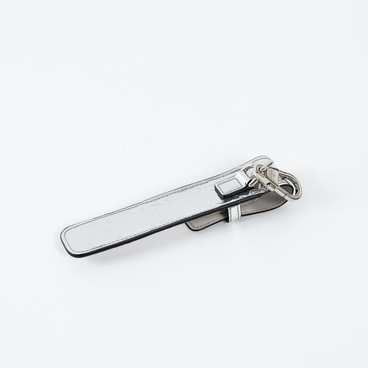 Gucci Metallic GG Monogram Patent Leather Pen Stylus Holder