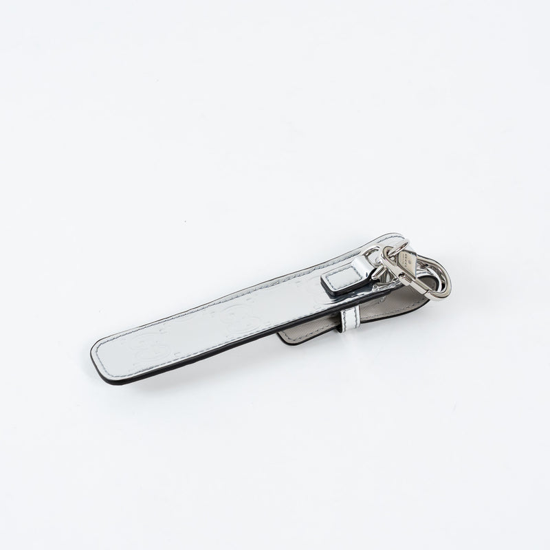 Gucci Metallic GG Monogram Patent Leather Pen Stylus Holder