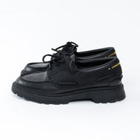 Dior Black Leather and Rubber Boat Style Loafer Size 39
