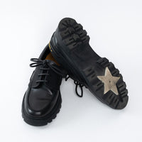 Dior Black Leather and Rubber Boat Style Loafer Size 39