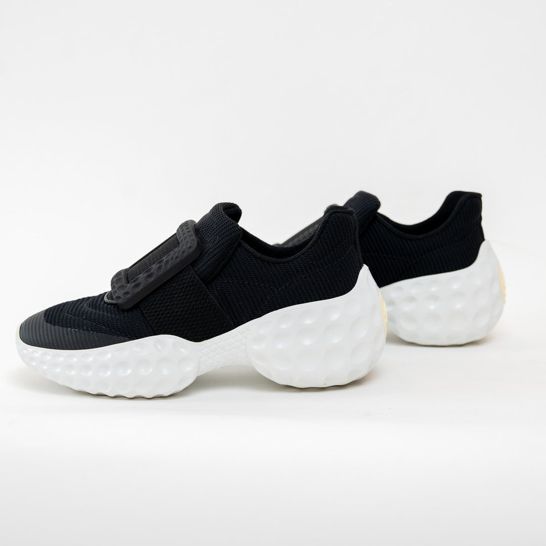 Roger Vivier Black Fabric Mesh Sneakers Size 34.5