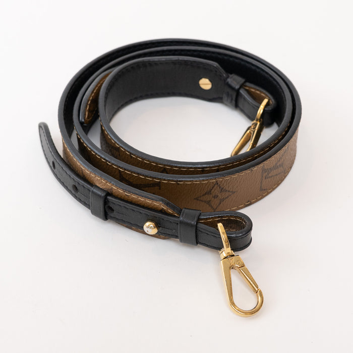 Louis Vuitton Monogram Canvas and Brown Leather Strap