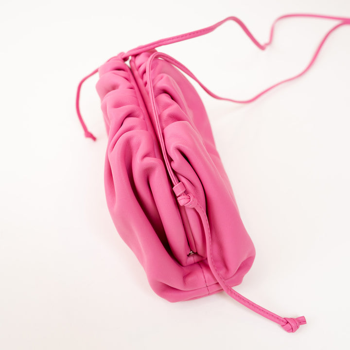 Bottega Veneta Pink Calfskin Leather The Mini Pouch